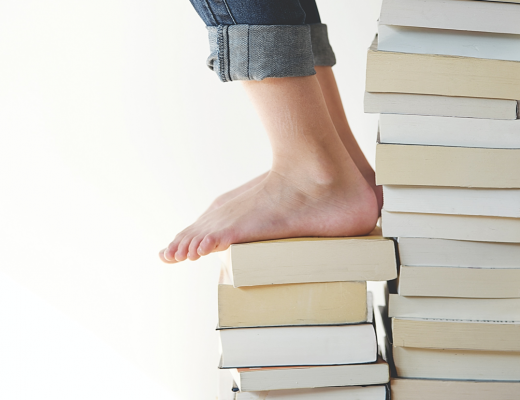 Bare Feet On Books